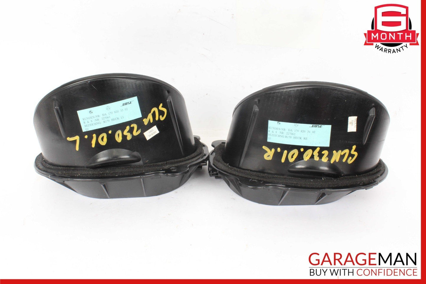97-04 Mercedes R170 SLK230 SLK320 Rear Right & Left Door Sound Speakers Set OEM