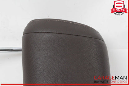 14-18 BMW X5 F15 Front Left or Right Seat Headrest Head Rest Leather Brown OEM