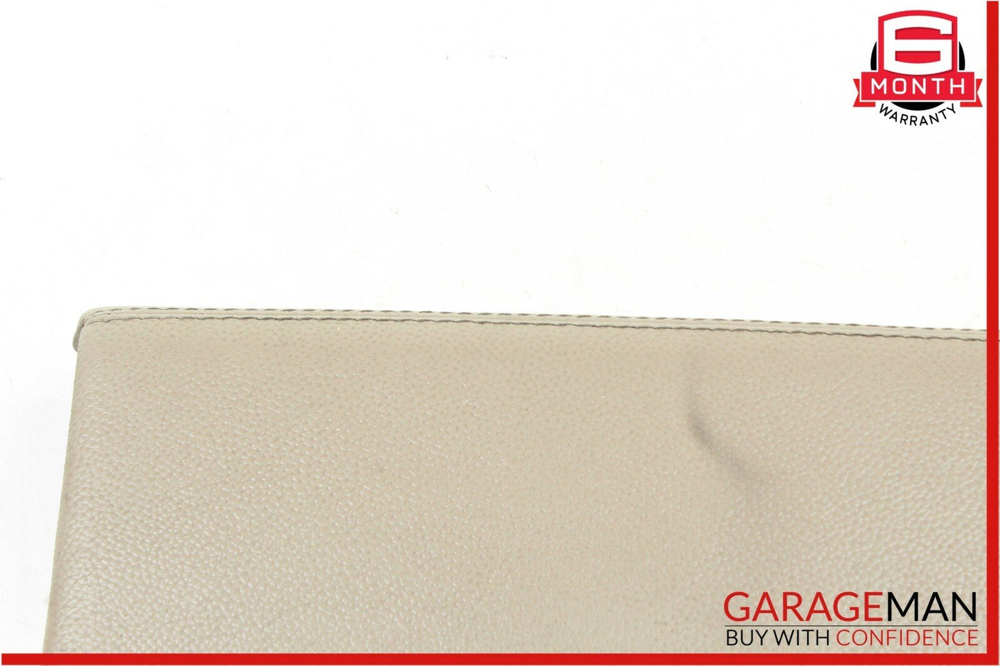 03-06 Mercedes R230 SL500 Rear Center Console Lid Cover Panel Leather Beige OEM