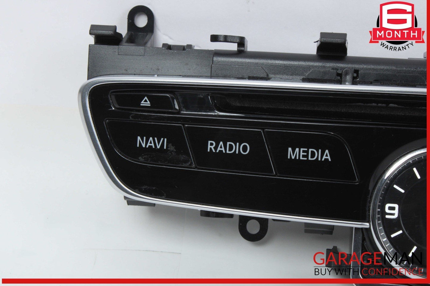 15-18 Mercedes W205 C300 Center Dashboard Hazard Control Switch w/ Clock Assy