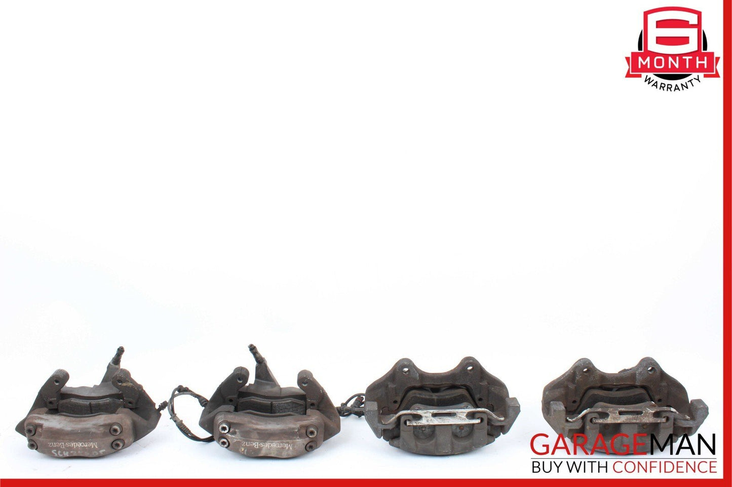 06-12 Mercedes X164 GL450 Complete Right & Left Brake Caliper Calipers Set of 4