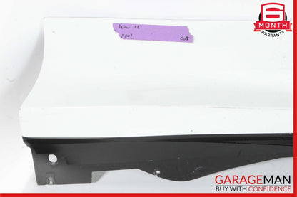 20-22 Ferrari F8 Right Side Rocker Skirt Moulding Trim Panel Cover White OEM