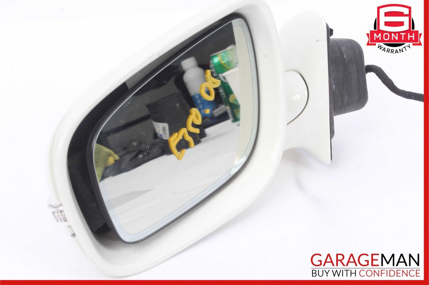 07-09 Mercedes W211 E350 Front Left Side Door Mirror Rear View Calcite White