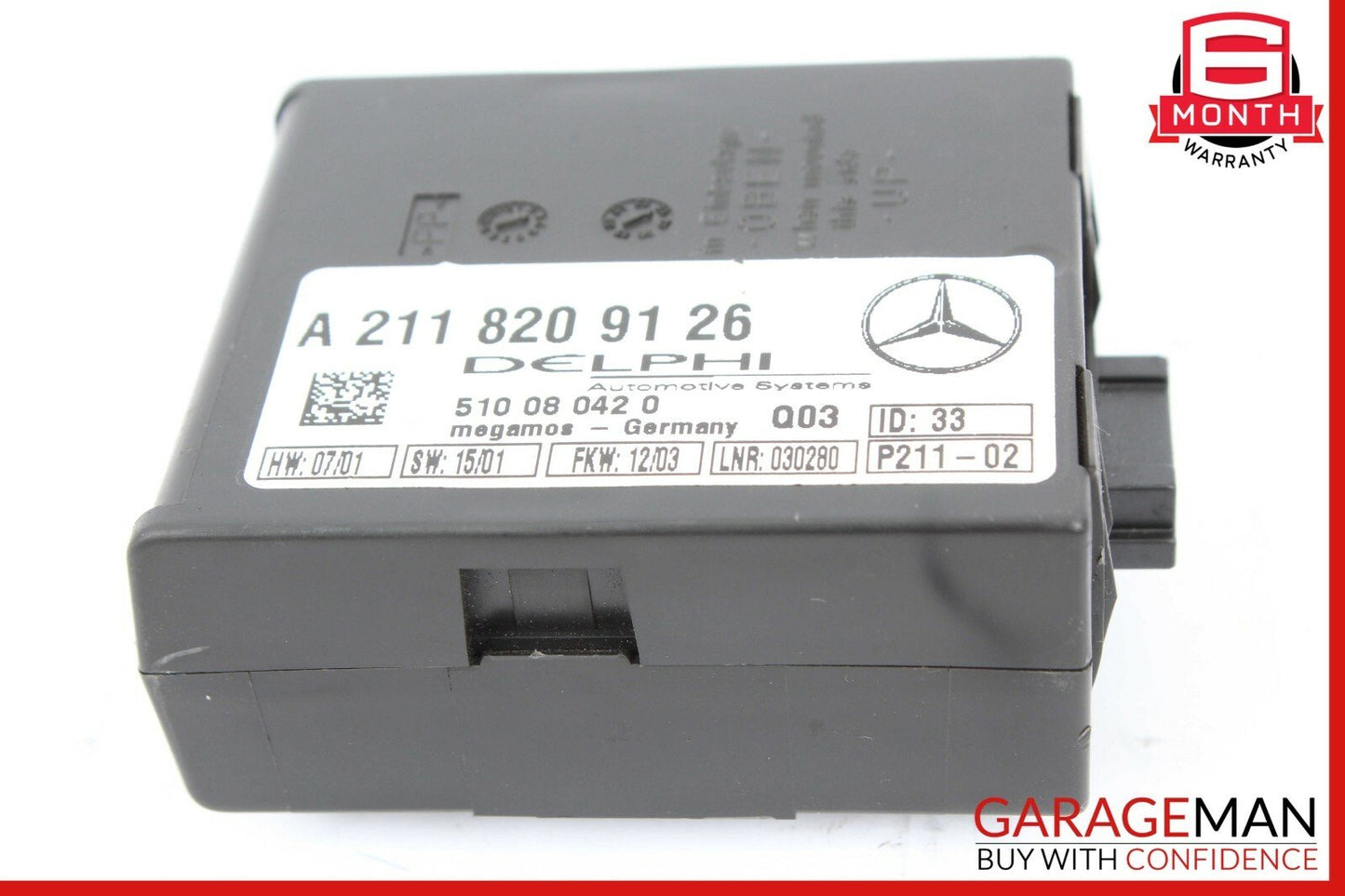 Mercedes W215 CL500 S430 E320 CLK500 Anti Theft Alarm Module 2118209126 OEM