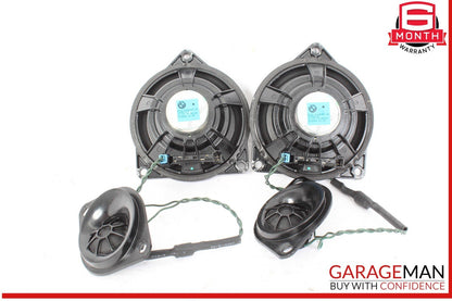 11-16 BMW 528i 535i F10 Rear Left & Right Side Door Midrange w/ Tweeter Speaker