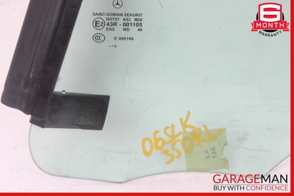 05-11 Mercedes R171 SLK350 Rear Left Side Door Quarter Window Glass OEM