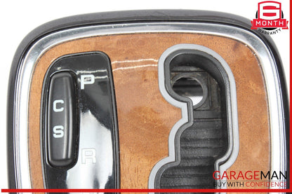 00-06 Mercedes W220 S500 4MATIC S55 AMG Gear Shifter Bezel Trim Indicator Wood