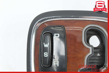 00-06 Mercedes W220 S430 Gear Shifter Bezel Trim Indicator Wood OEM