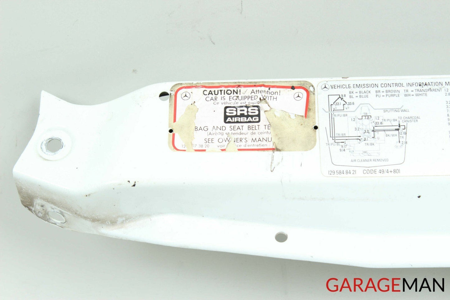 90-02 Mercedes R129 SL500 SL600 Upper Radiator Core Support Bracket Tie Bar OEM