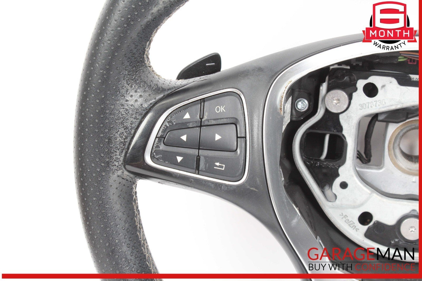 14-20 Mercedes W117 CLA250 GLA250 Steering Wheel w/ Paddle Shifters Assy OEM