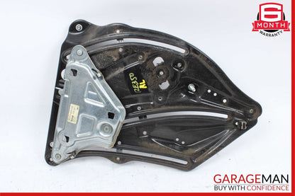 10-16 Mercedes E350 E550 Coupe Rear Left Door Regulator Window Frame w/o Motor