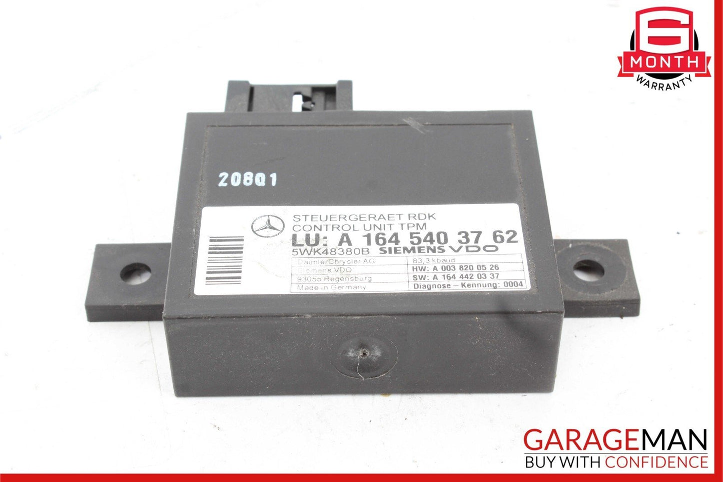 06-12 Mercedes W211 E350 SL550 CLS550 TPMS Tire Pressure Control 1645403762 OEM