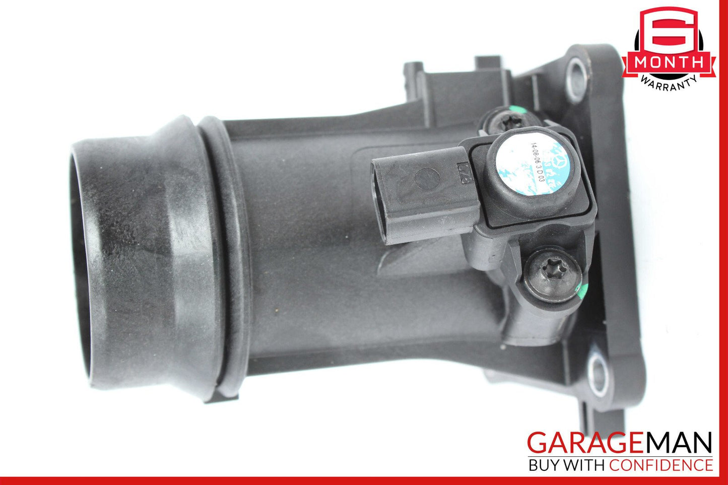 12-14 Mercedes W204 C250 Air Intake Pipe Hose w/ Pressure Sensor Assembly