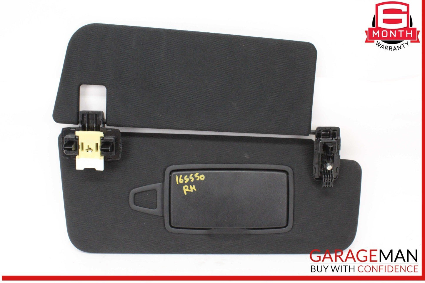 14-17 Mercedes W222 S550 Front Right Passenger Side Sunvisor Sun Visor Black OEM