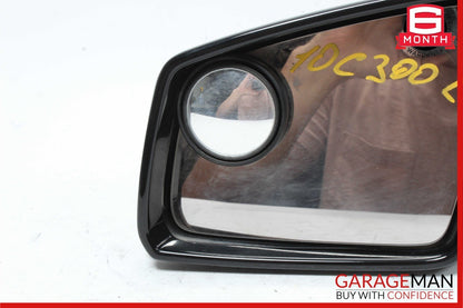 10-11 Mercedes W204 C300 Front Left Side Mirror Rear View Door Black OEM