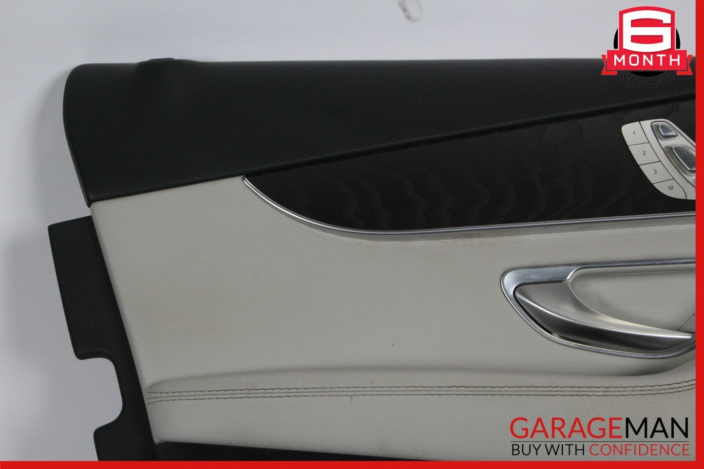 15-16 Mercedes W205 C350e C300 Front Left Interior Door Panel Trim Assy Grey