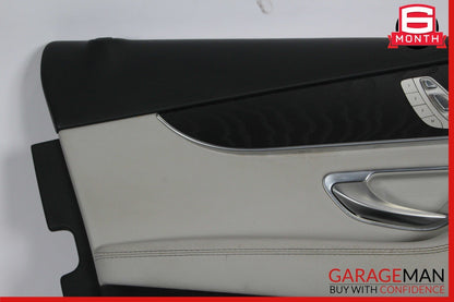 15-16 Mercedes W205 C350e C300 Front Left Interior Door Panel Trim Assy Grey