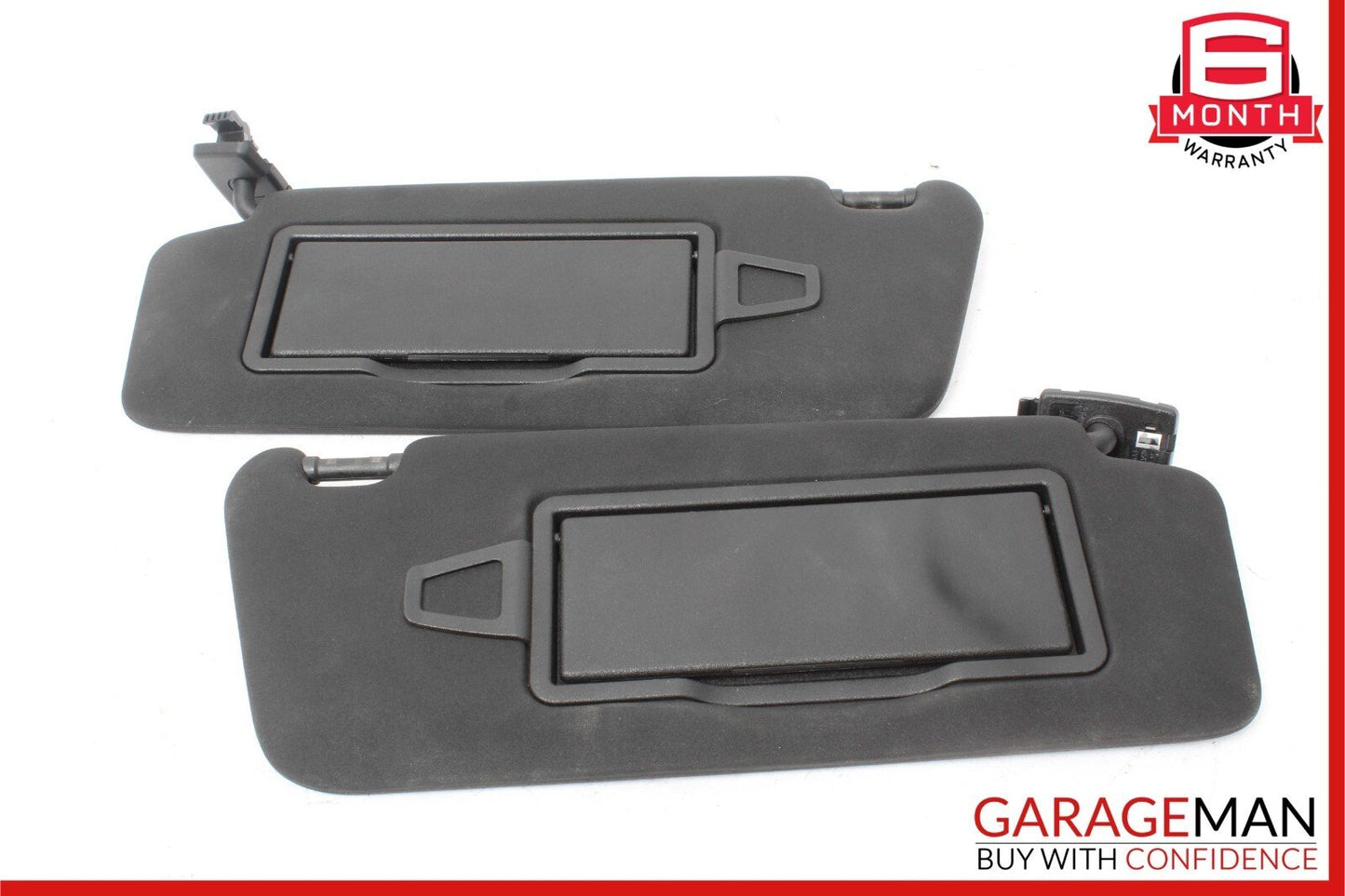 08-14 Mercedes C250 C350 Front Right and Left Sunvisor Sun Visor Cover Set Black