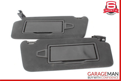 08-14 Mercedes C250 C350 Front Right and Left Sunvisor Sun Visor Cover Set Black