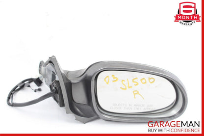 03-08 Mercedes R230 SL500 SL550 Front Right Side Mirror Door Rear View Silver