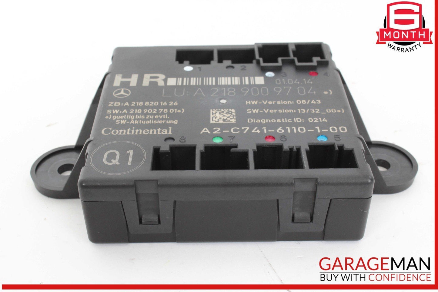 08-18 Mercedes X204 GLK350 Rear Right Passenger Side Door Control Module Unit