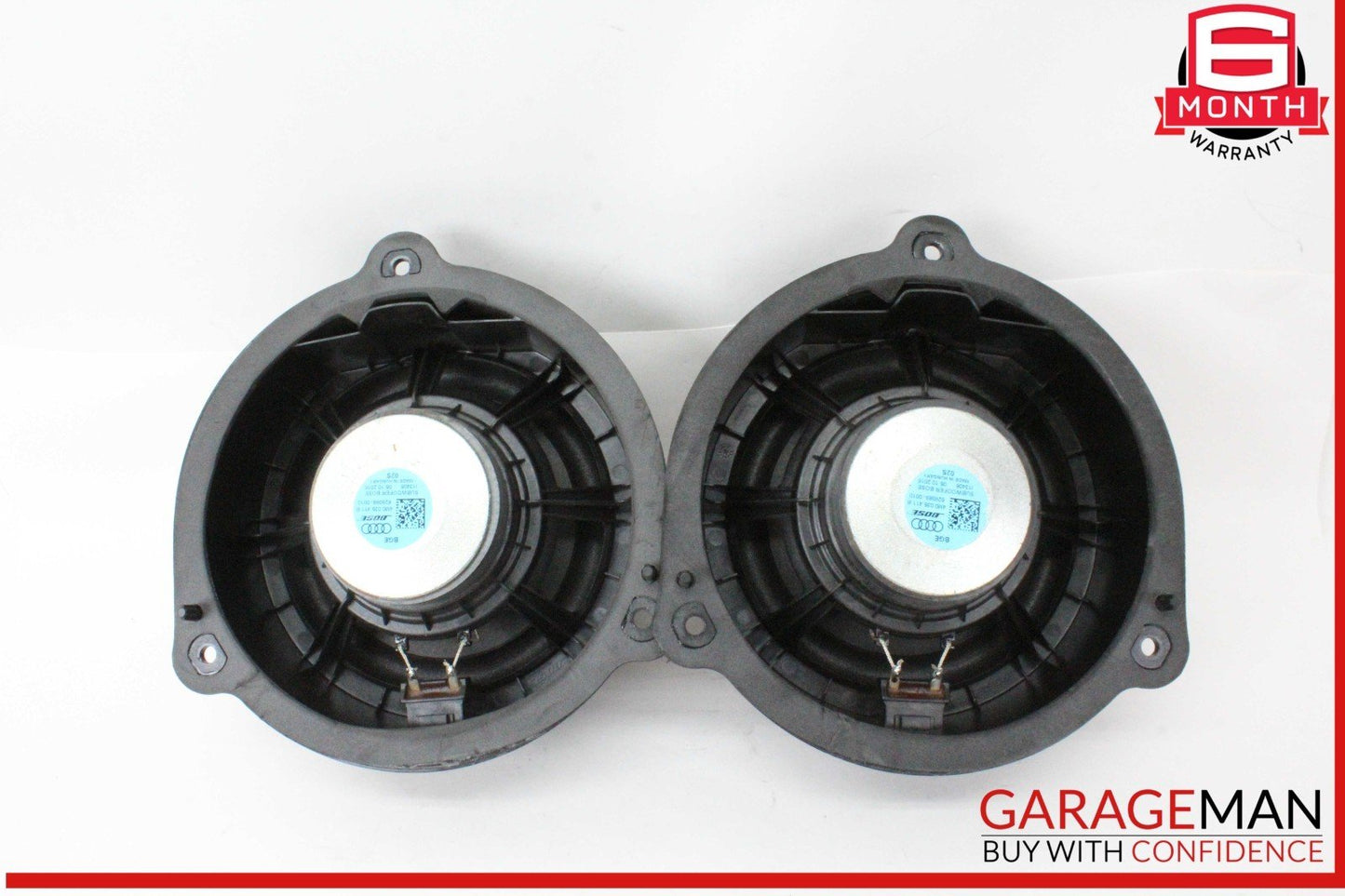 17-19 Audi Q7 Rear Right & Left Side Subwoofer Sub Woofer Speaker Set of 2 OEM
