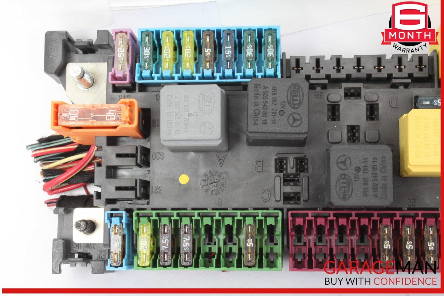 12-16 Mercedes X166 GL450 GL550 ML550 Rear Relay Fuse Box 1669063901 OEM