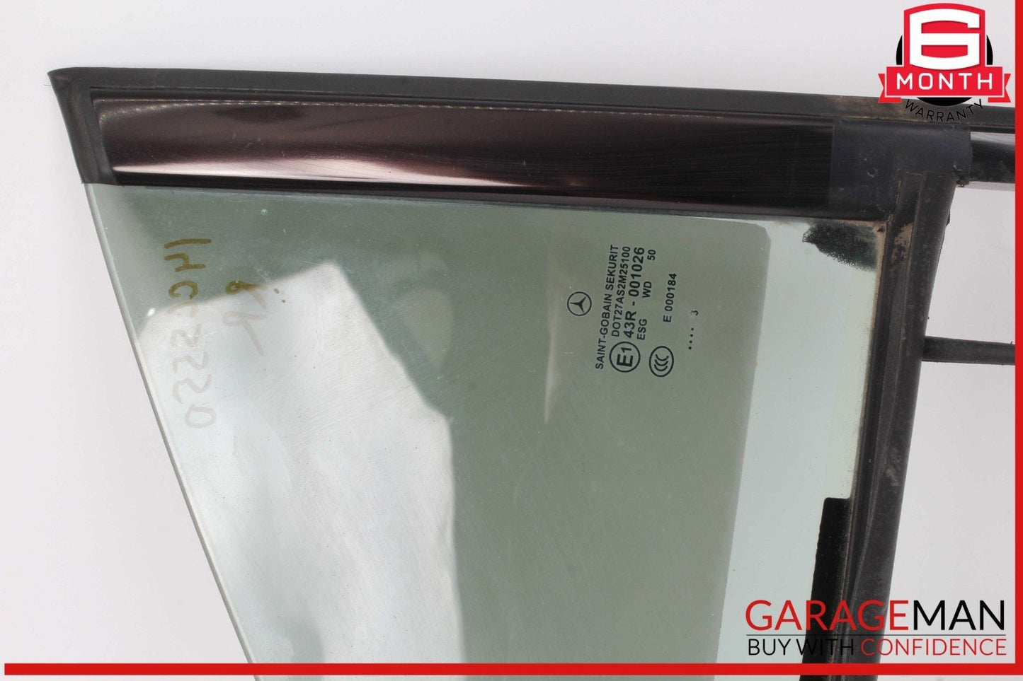 12-18 Mercedes W218 CLS550 Rear Right Passenger Side Quarter Window Glass OEM