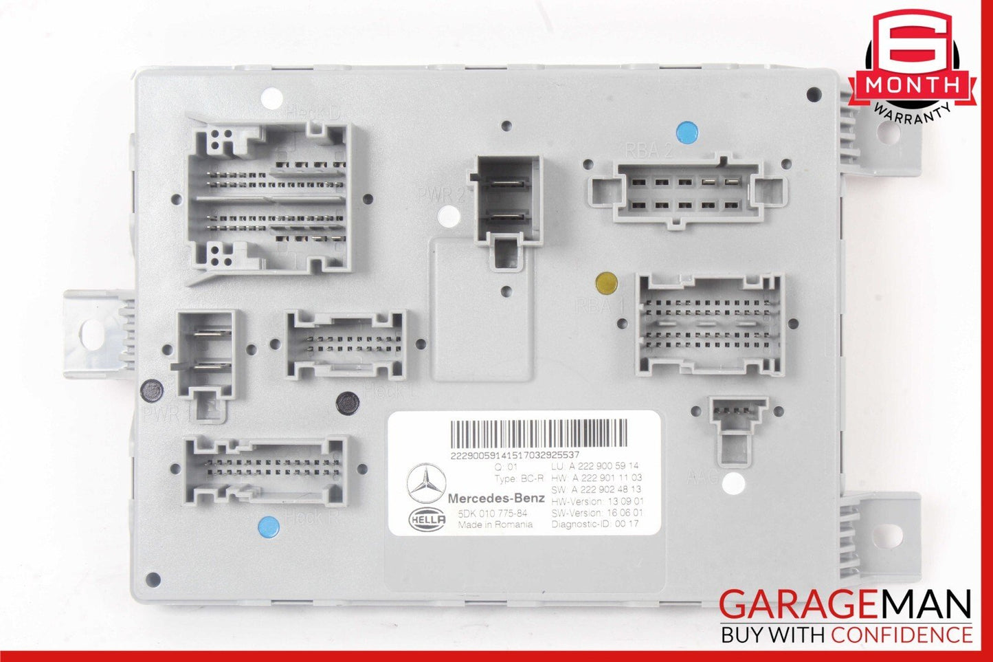 15-18 Mercedes W205 C300 C400 C350e Rear Trunk SAM Control Module Unit OEM