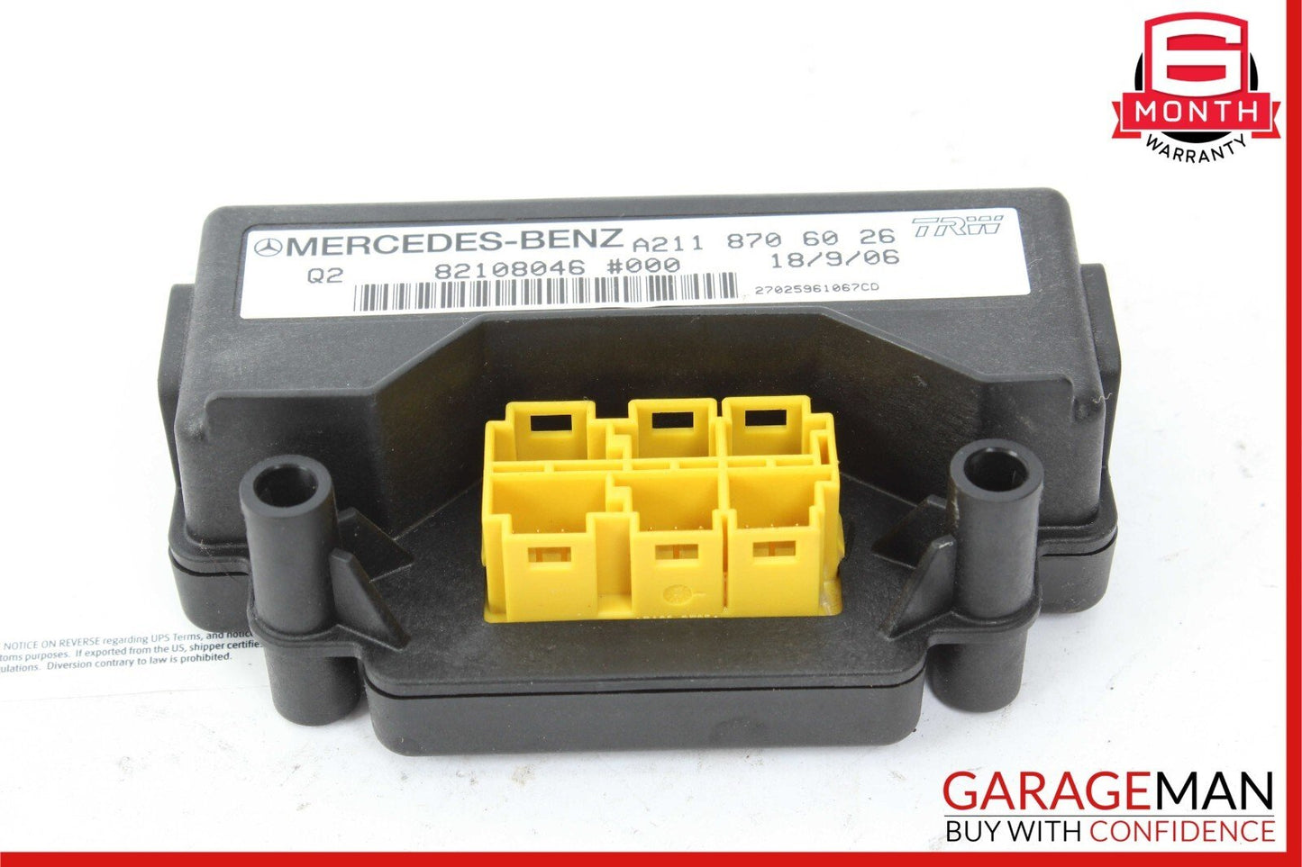 06-09 Mercedes W211 E350 ML350 Front Right Seat Weight Sensor Control Module OEM
