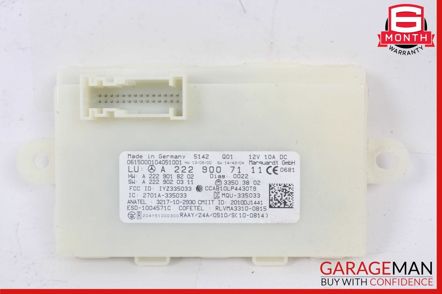 14-19 Mercedes W205 C300 S600 GLC350 S550 Keyless Go Entry Control Module OEM