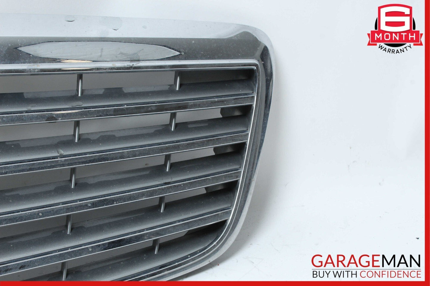 07-09 Mercedes W211 E350 Front Center Bumper Grill Grille Cover Panel Chrome OEM