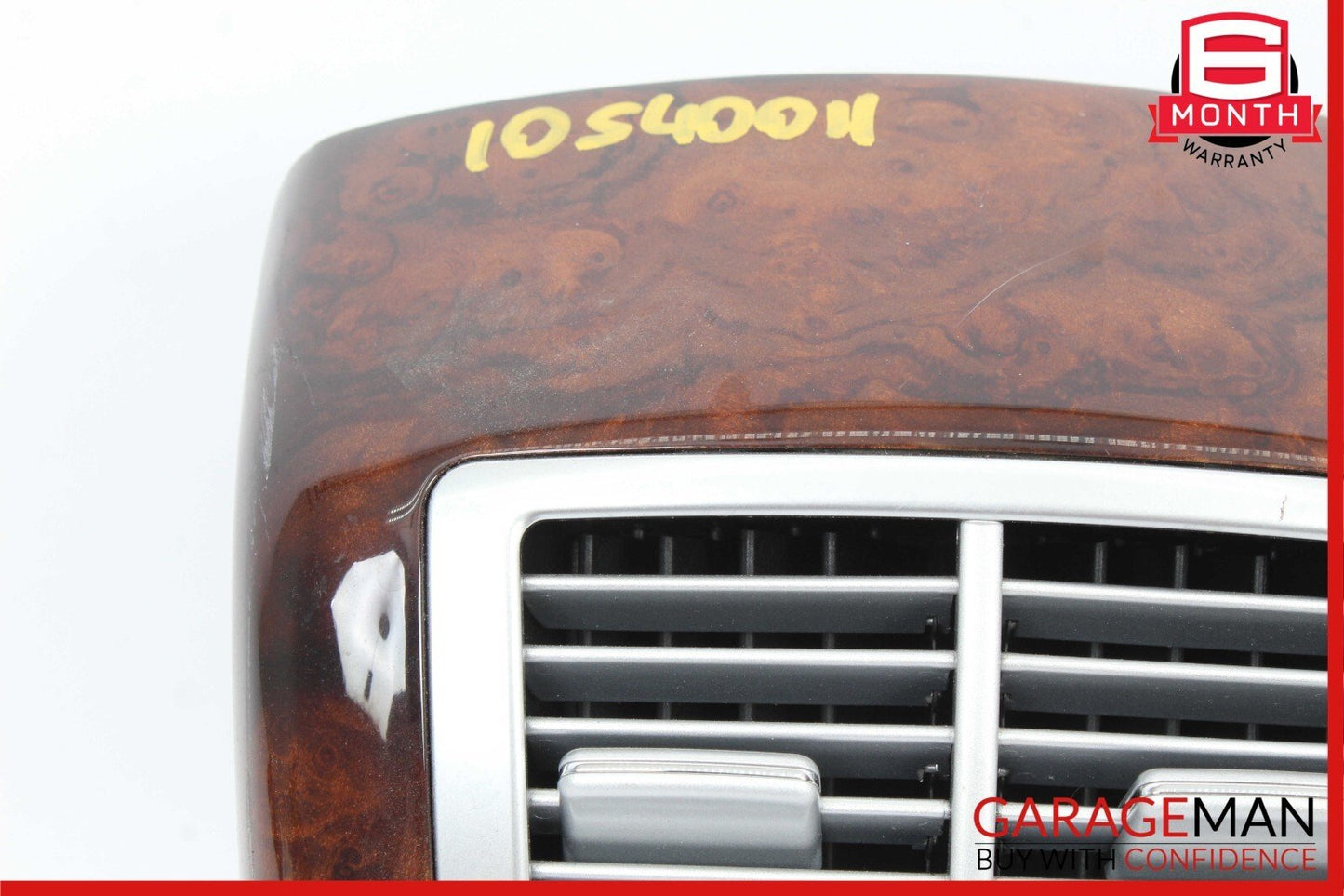 07-13 Mercedes W221 S400 Rear Center Console AC A/C Air Vent Trim Panel Wood OEM