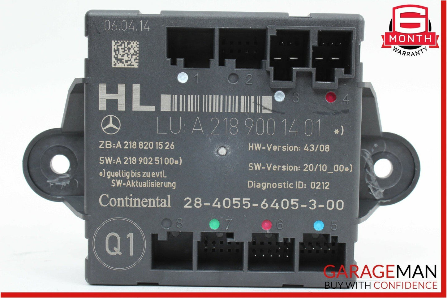 08-14 Mercedes W204 C250 C350 Rear Left Driver Side Door Control Module