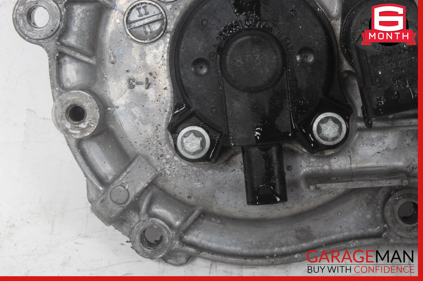 05-13 Mercedes W211 E350 Front Left Side Engine Timing Chain Cover Plate OEM