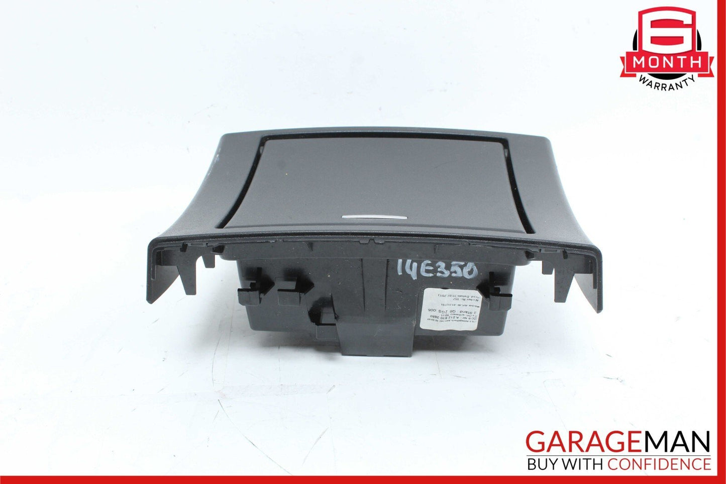 10-16 Mercedes W212 E350 E250 Rear Center Console Ashtray Ash Tray Black