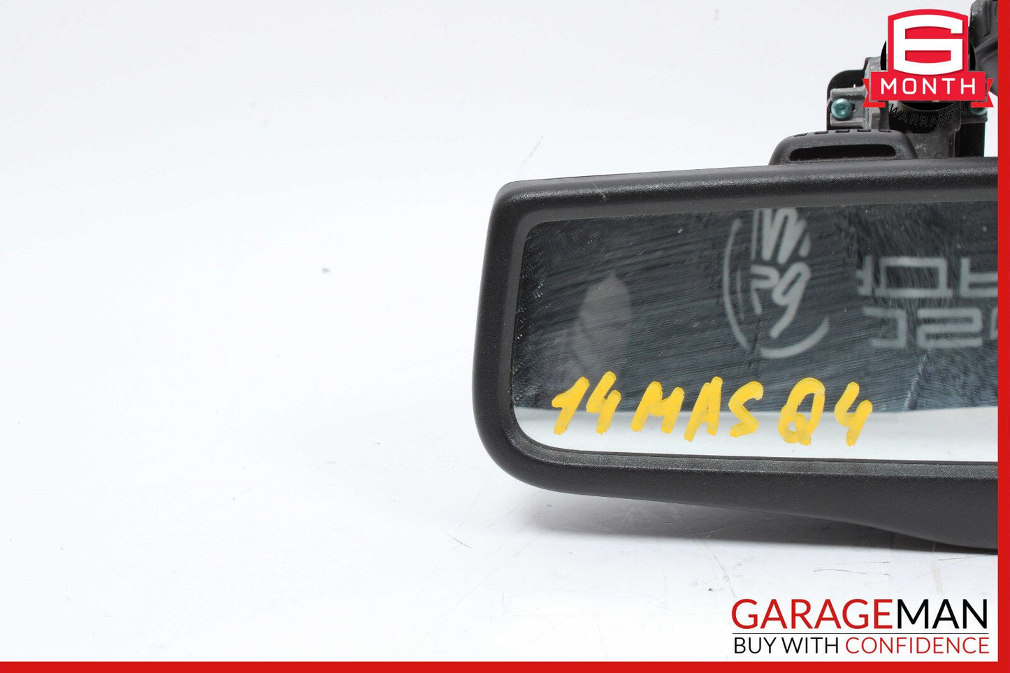 14-17 Maserati Ghibli Interior Upper Rear View Mirror Assembly Black OEM