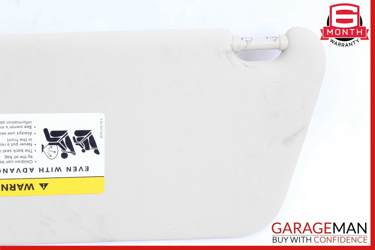 08-14 Mercedes W204 C250 C280 C350 Front Right Side Sunvisor Sun Visor Grey OEM