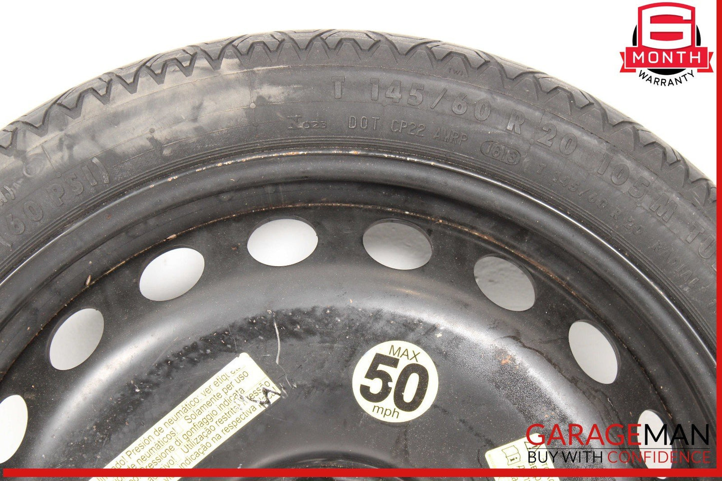 12-20 Audi A6 A7 Quattro Emergency Spare Tire Wheel T145/60 R20 105M OEM