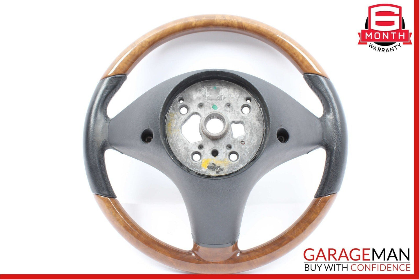 09-12 Mercedes R171 SLK300 SL550 SLK350 3 Spoke Steering Wheel Black Wood