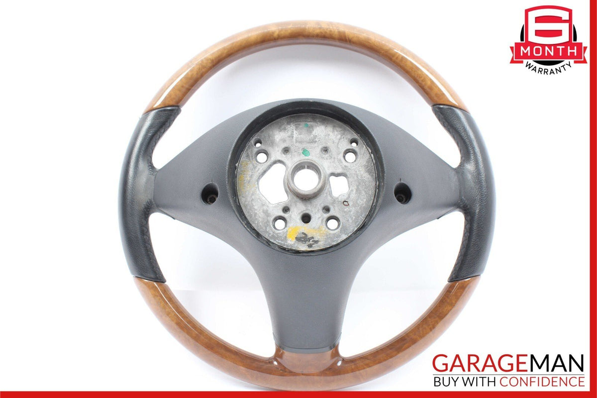09-12 Mercedes R171 SLK300 SL550 SLK350 3 Spoke Steering Wheel Black Wood