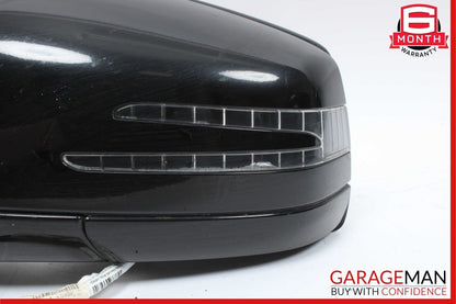 11-13 Mercedes W251 R350 Front Driver Left Side Mirror Door Rear View Black OEM