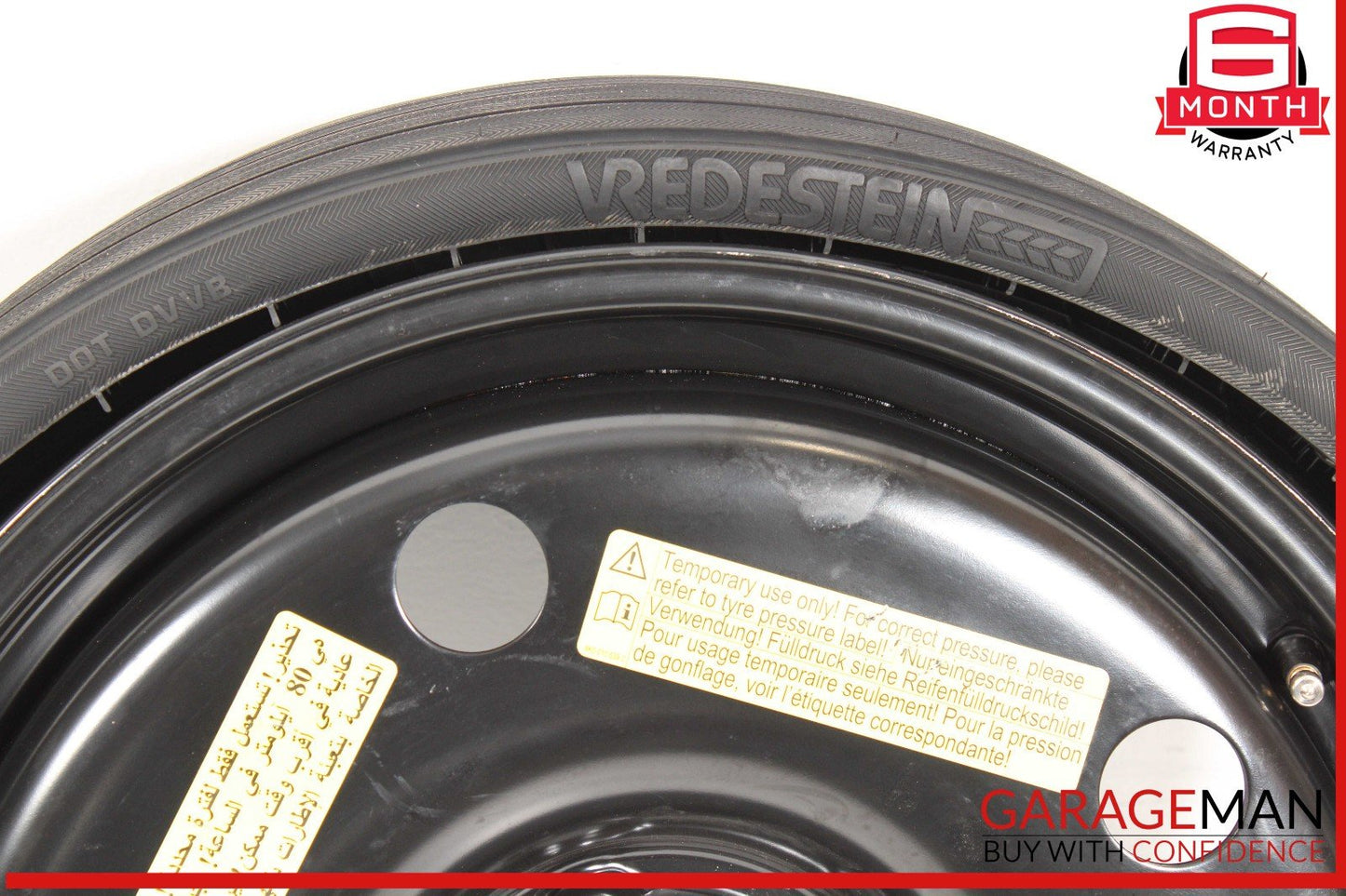 09-17 Audi Q5 Emergency Spare Wheel Rim Tire 6 x 18 ET32 OEM