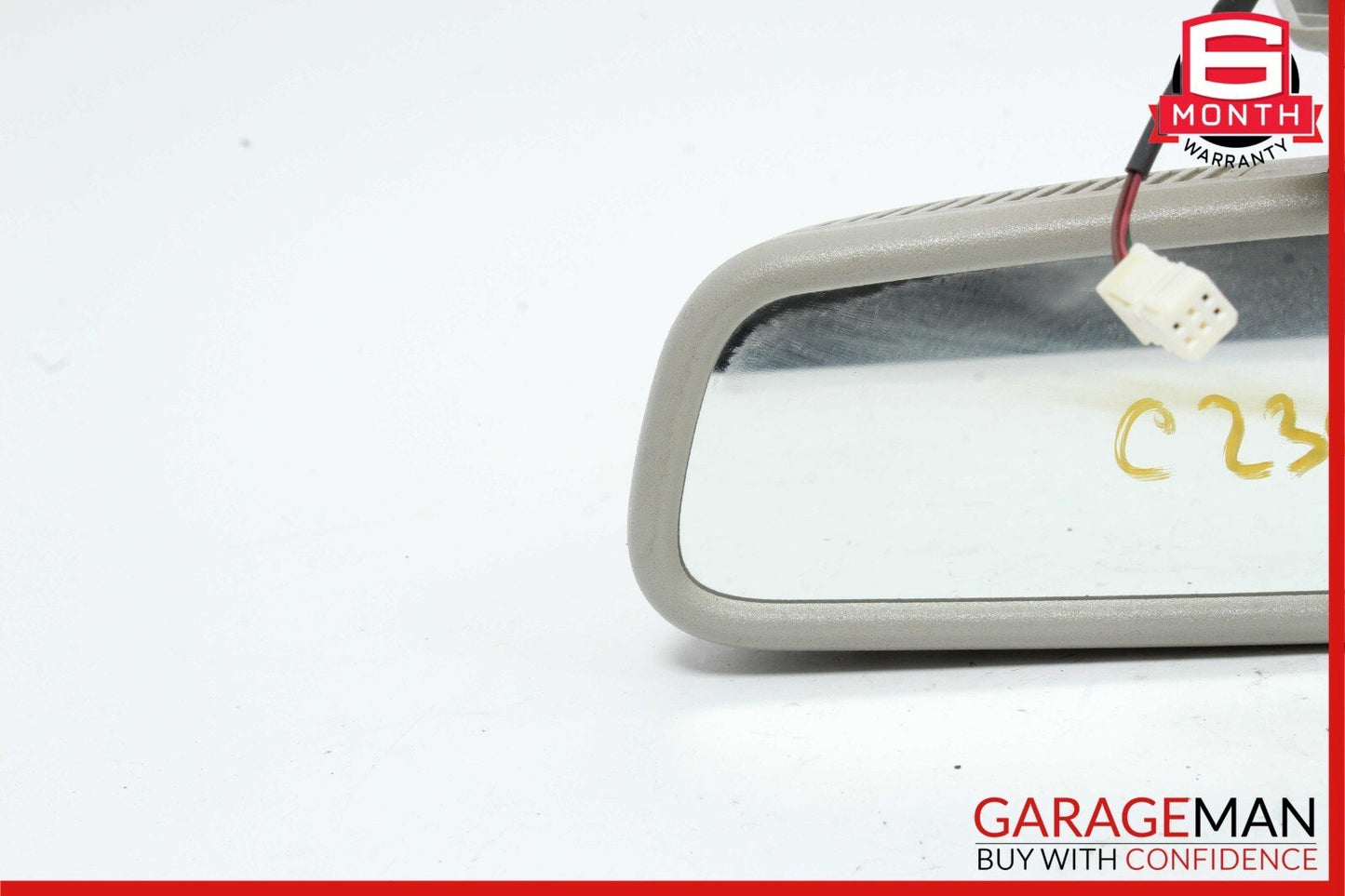 01-09 Mercedes W203 C230 C320 CLK320 Interior Top Upper Rear View Mirror Gray
