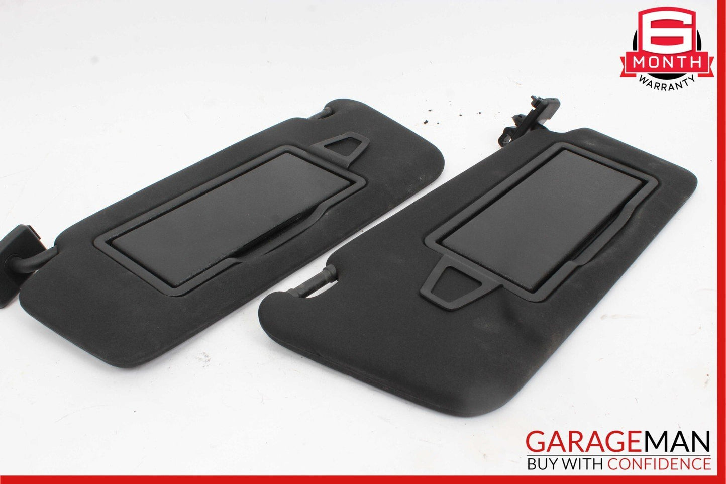 08-14 Mercedes C250 C350 Front Right and Left Sunvisor Sun Visor Cover Set Black