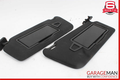 08-14 Mercedes C250 C350 Front Right and Left Sunvisor Sun Visor Cover Set Black