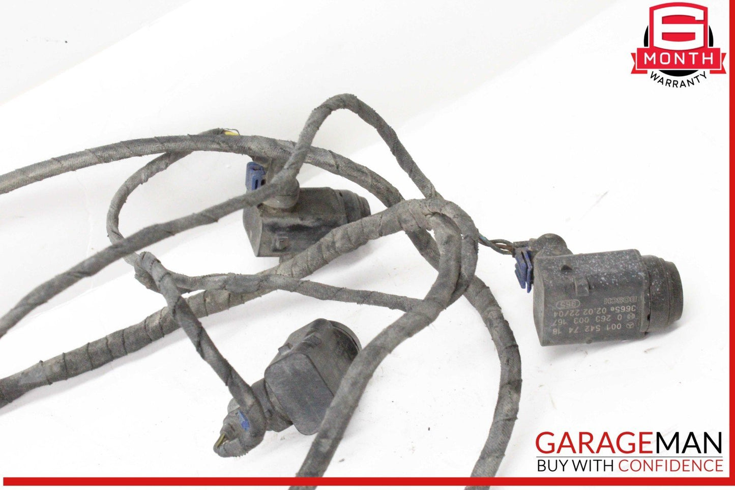 03-06 Mercedes R230 SL500 SL55 AMG Bumper Parktronic Parking Sensor Set of 6 OEM