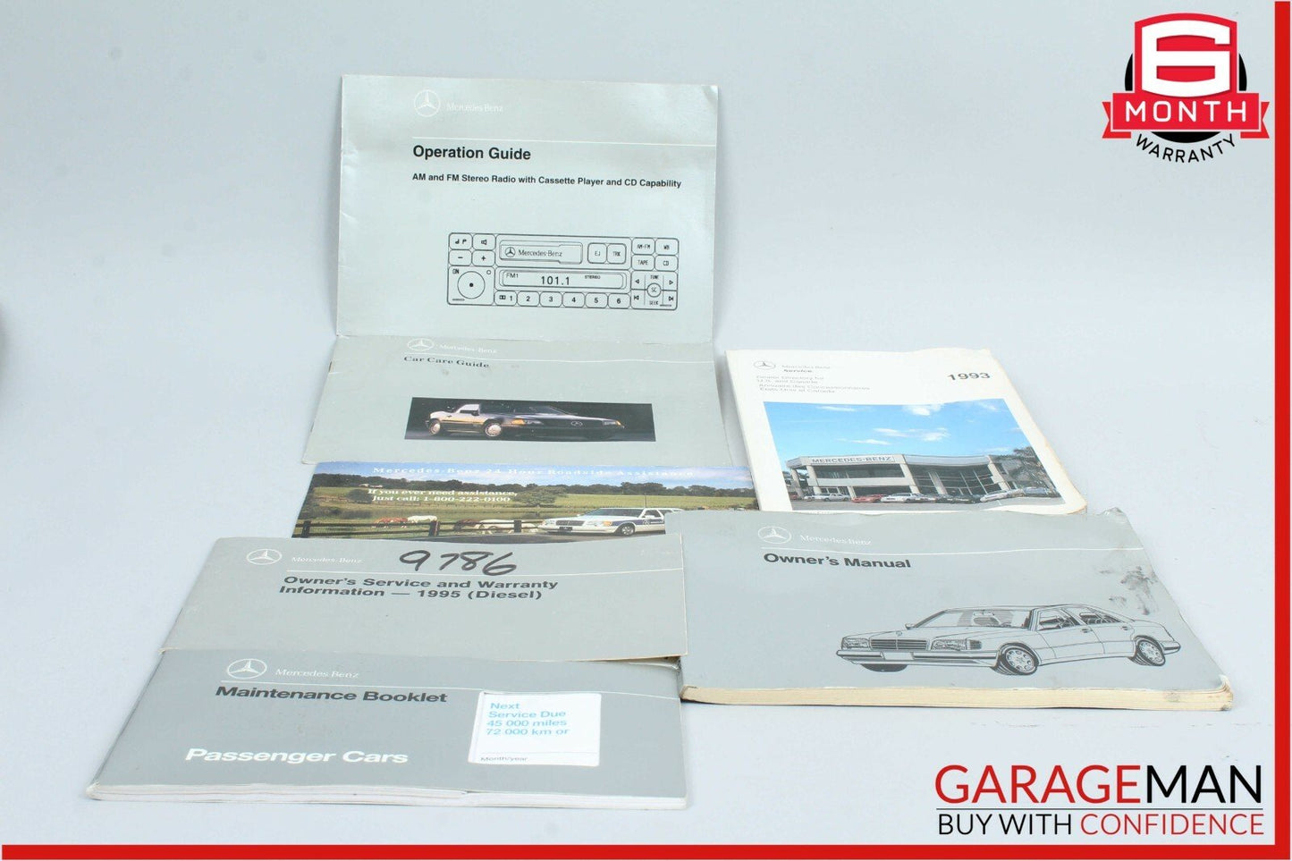 96-02 Mercedes W210 E300 Operators Owner Manual Vehicle Car Care Guide Set OEM