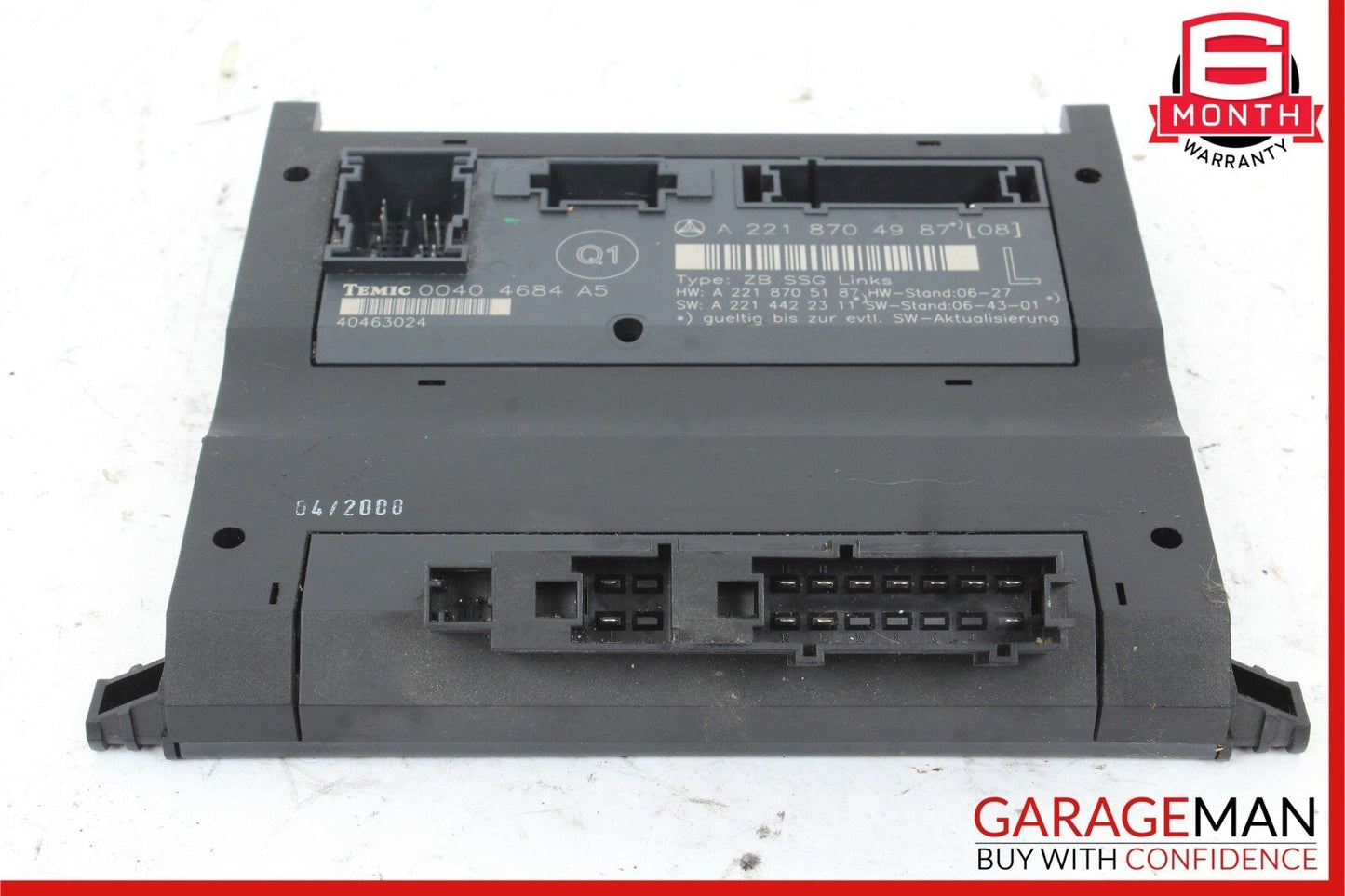 07-13 Mercedes W221 S550 S350 S600 Front Left Driver Under Seat Control Unit OEM