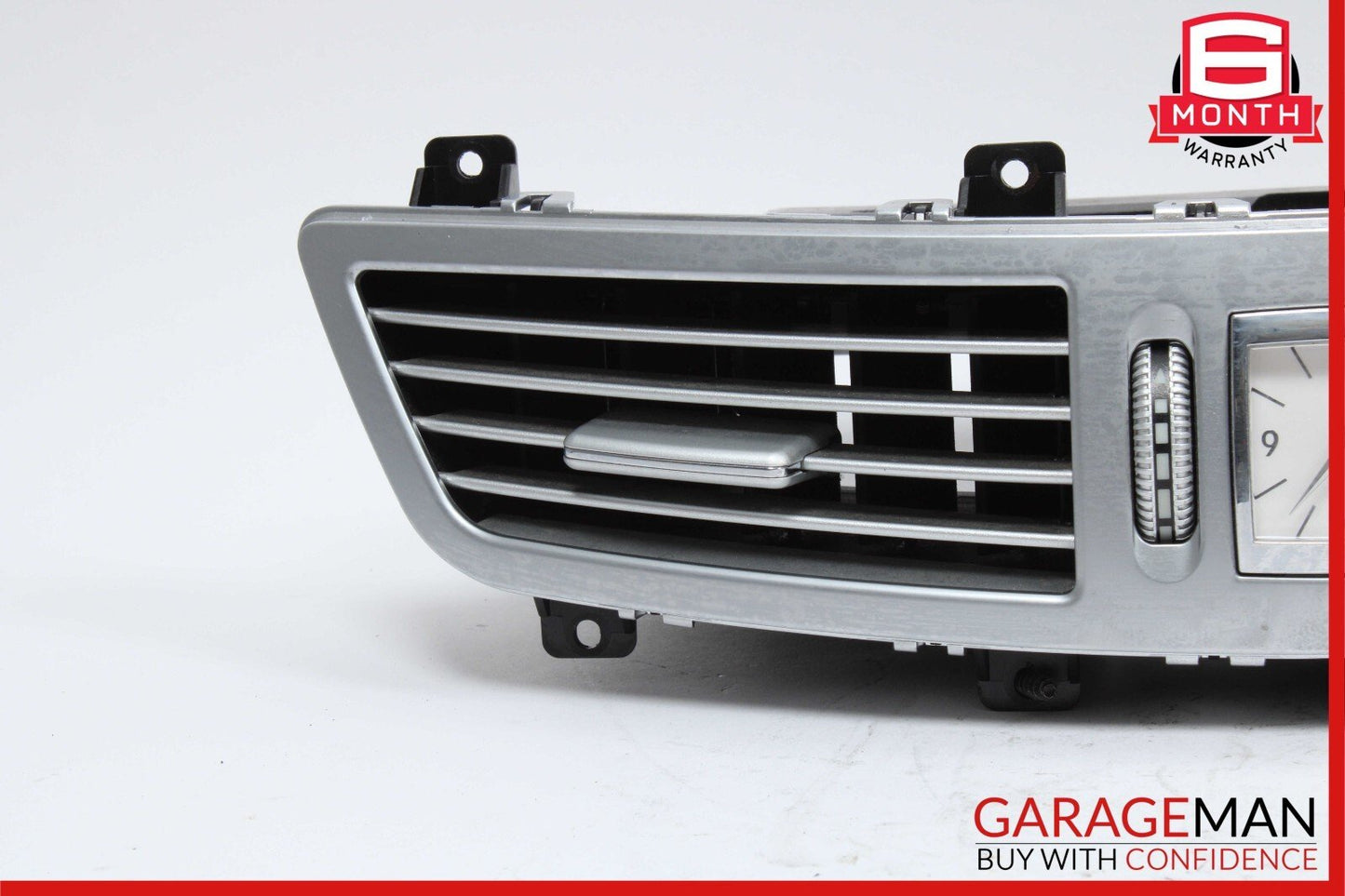 07-13 Mercedes W221 S550 Center Dash Air Vent AC A/C Clock Trim Cover Assembly